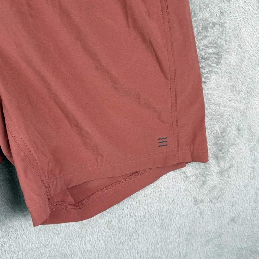 Free Fly Breeze Active Shorts Mens L Red Lined 7